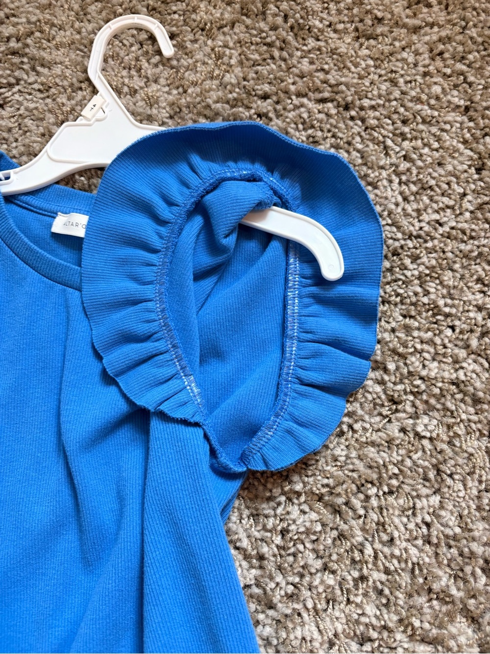 Altar’d State Blue Ruffle Top - Picture 5 of 5